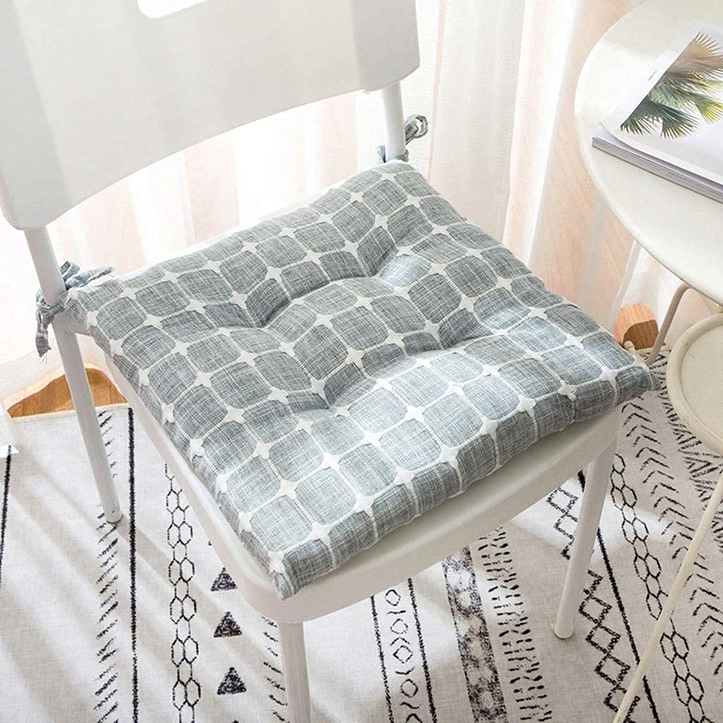 Premium Outdoor Chair Cushions - 45x45cm Lattice Embroidery Seat Cushion (1 Pack) for Patio, Garden, Dining & Office Chairs - Waterproof & Comfortable Home Decor Accessory