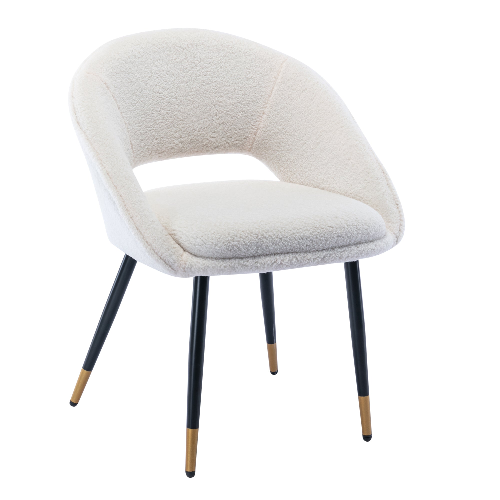 Modern Dining Chairs Set of 2 - Sturdy Metal Legs Accent Chairs for Dining Room, Kitchen, Living Room & Office - Comfortable Mid-Century Style Seating for Home Decor