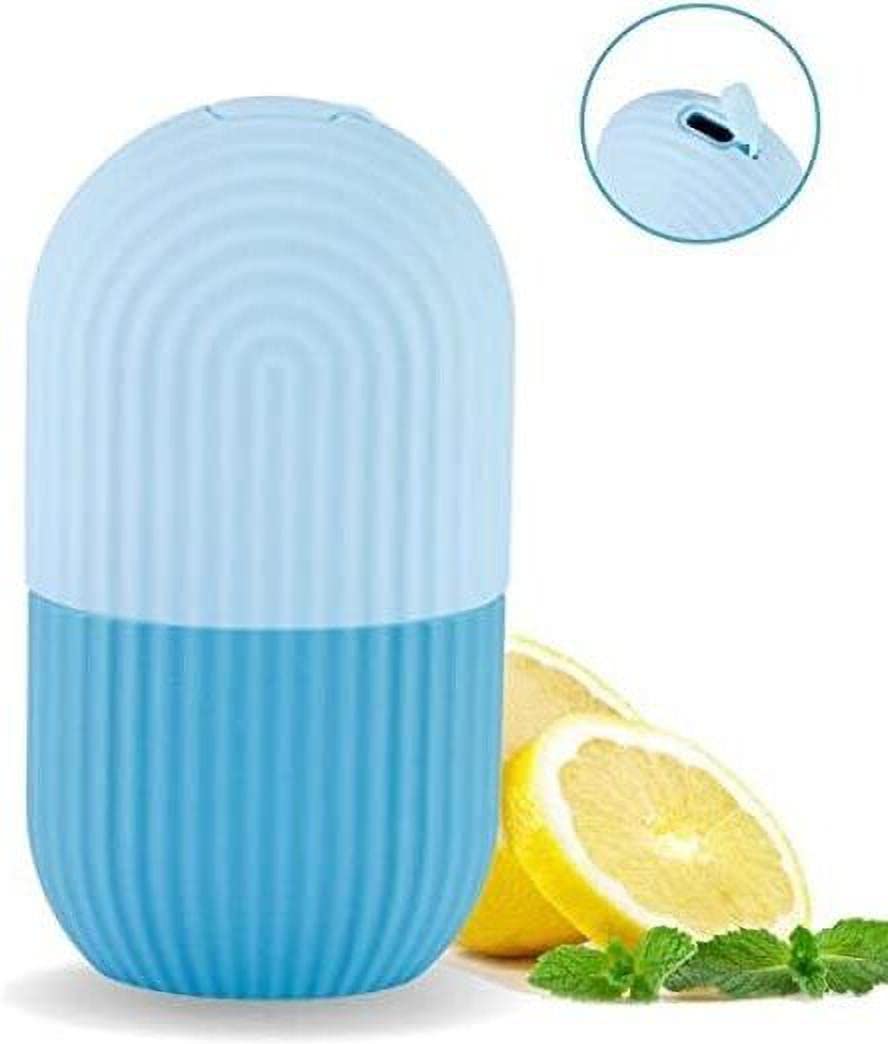 Ice Face Roller Massager for Skin Care - Cooling Ice Cube Roller for Face, Eyes & Neck - Natural Skin Conditioning & Puffiness Relief - Perfect for Morning Routine & Post-Workout Recovery (Pack of 1)