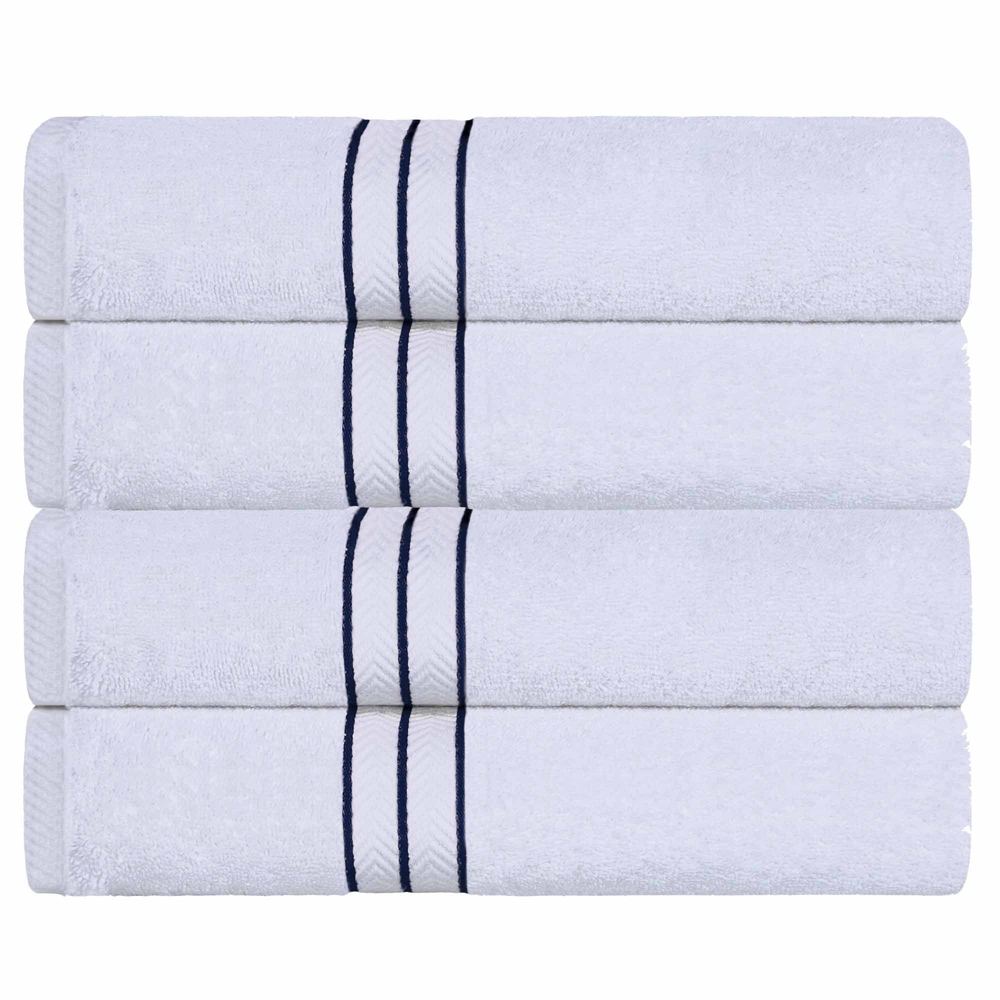 Premium Turkish Cotton Bath Towel Set - Ultra Plush, Highly Absorbent 4-Piece Set for Spa, Bath & Luxury Home Decor