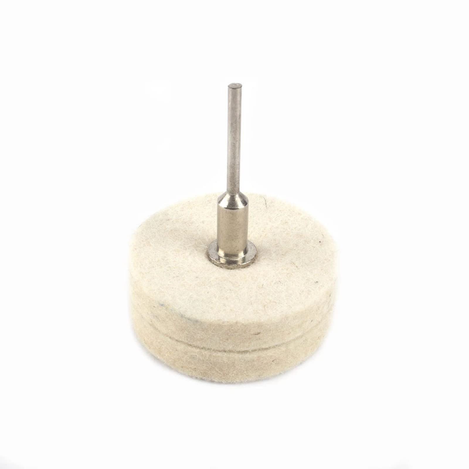 2 Inch (50mm) Wool Felt Buffing Wheel for Bench Grinder - Metal, Plastic & Glass Polishing Tool - Achieve Fine Mirror Finish - Perfect for Jewelry Making, Automotive Detailing & DIY Crafts