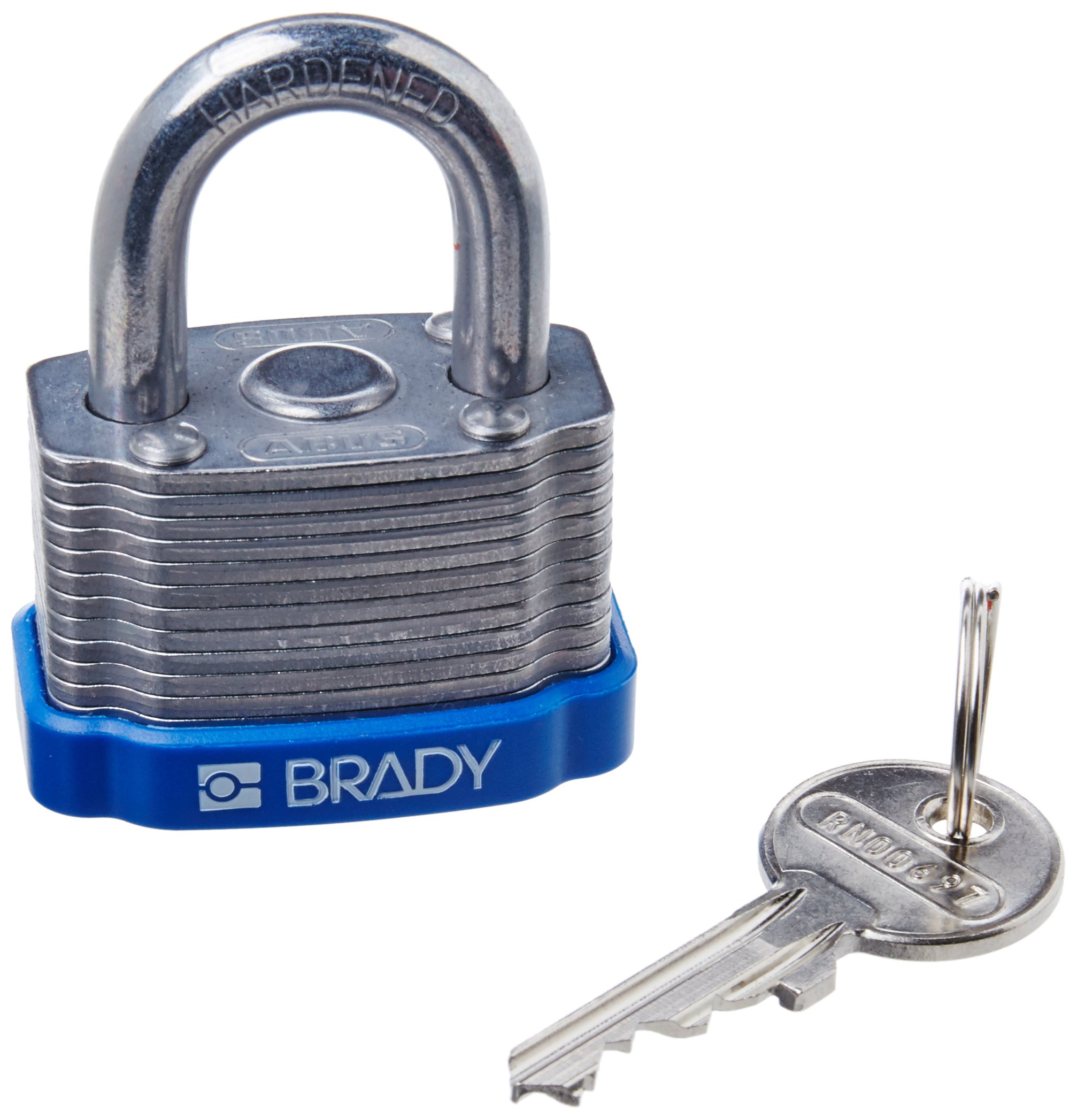 Brady 143130 Blue Steel Key Retaining Padlock - 1-1/5