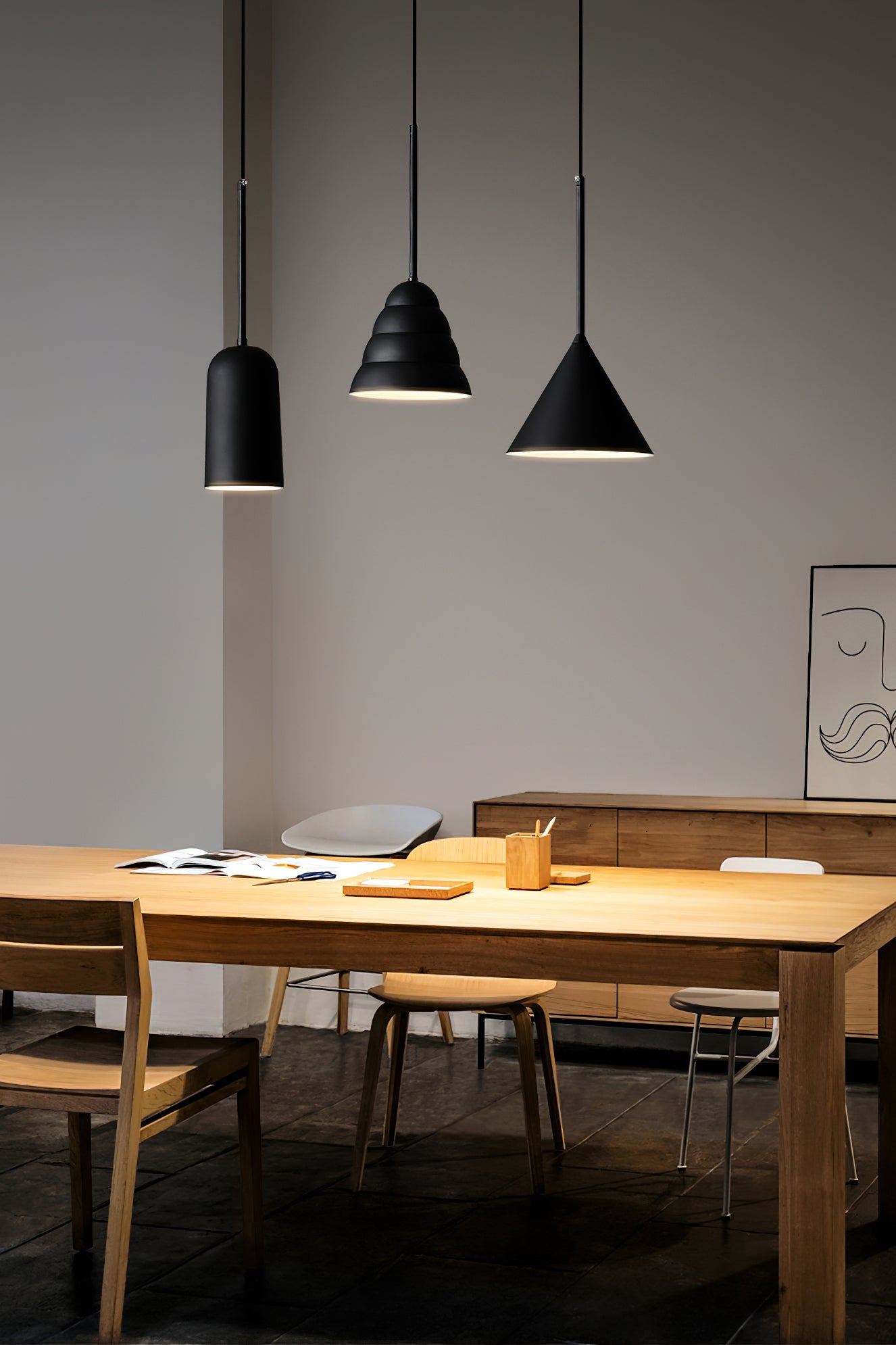 Stylish Reddy Road Pendant Lamp - Modern Hanging Light Fixture for Dining Room, Kitchen Island & Living Room Decor