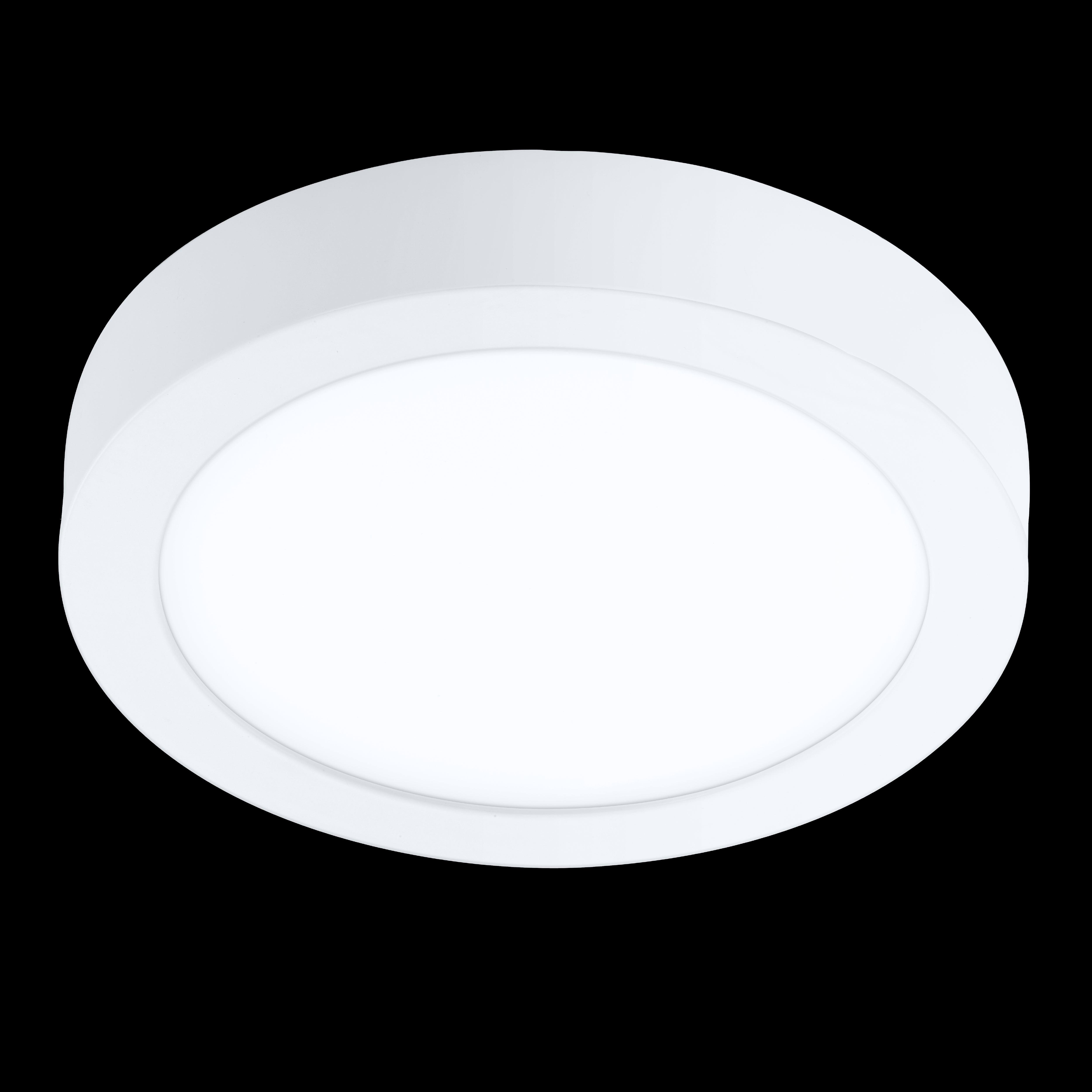 Eglo Connect Fueva Z Smart LED Ceiling Light - Round Flush Mount, Dimmable White Light, WiFi & App Control for Home, Office, Bedroom, Kitchen, and Living Room Lighting