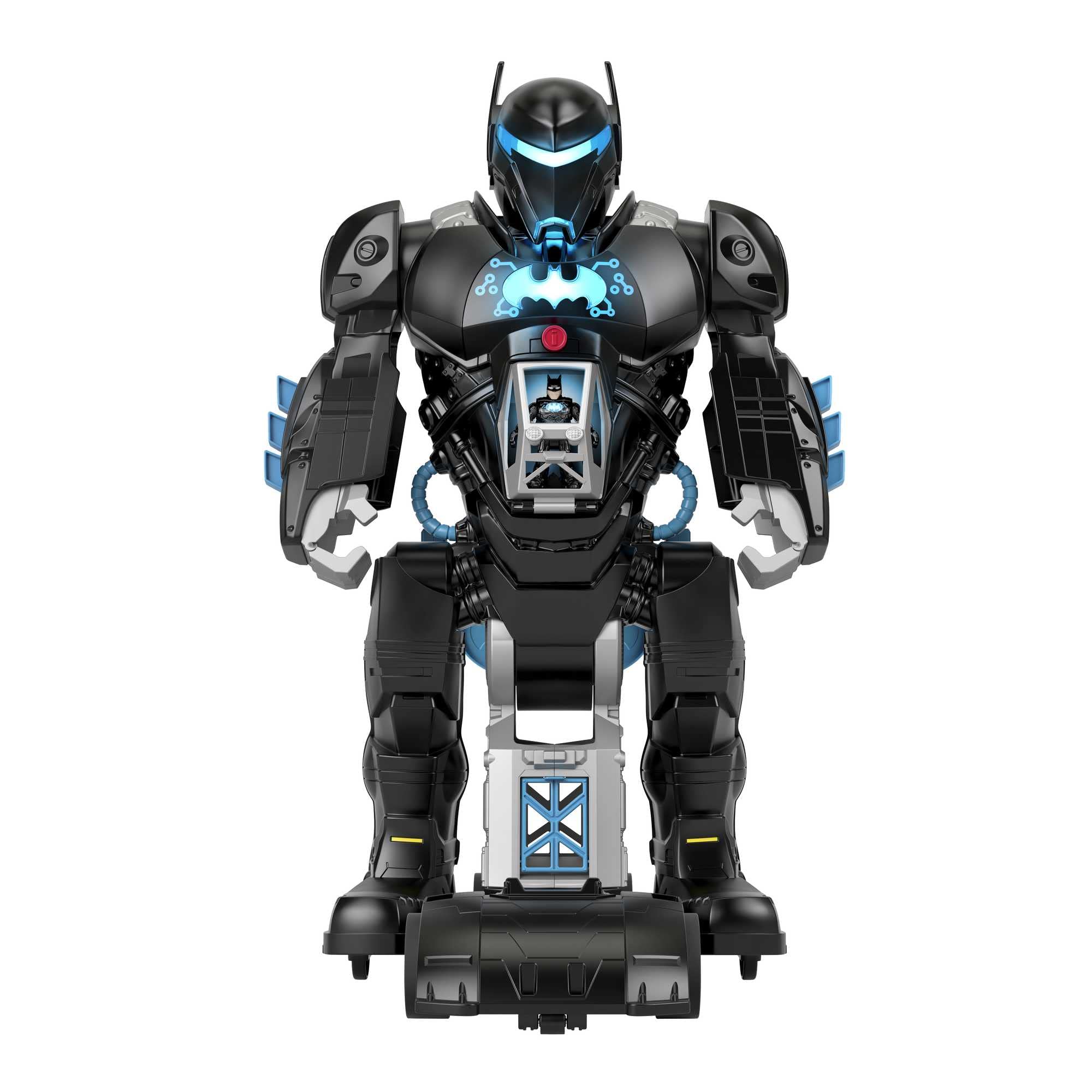 Fisher-Price Imaginext DC Super Friends Transforming Bat-Robot with Batman Tech, 2-in-1 Toy with Lights & Sounds - Action Figure Playset for Kids Ages 3-8 - Superhero Battles & Imaginative Play