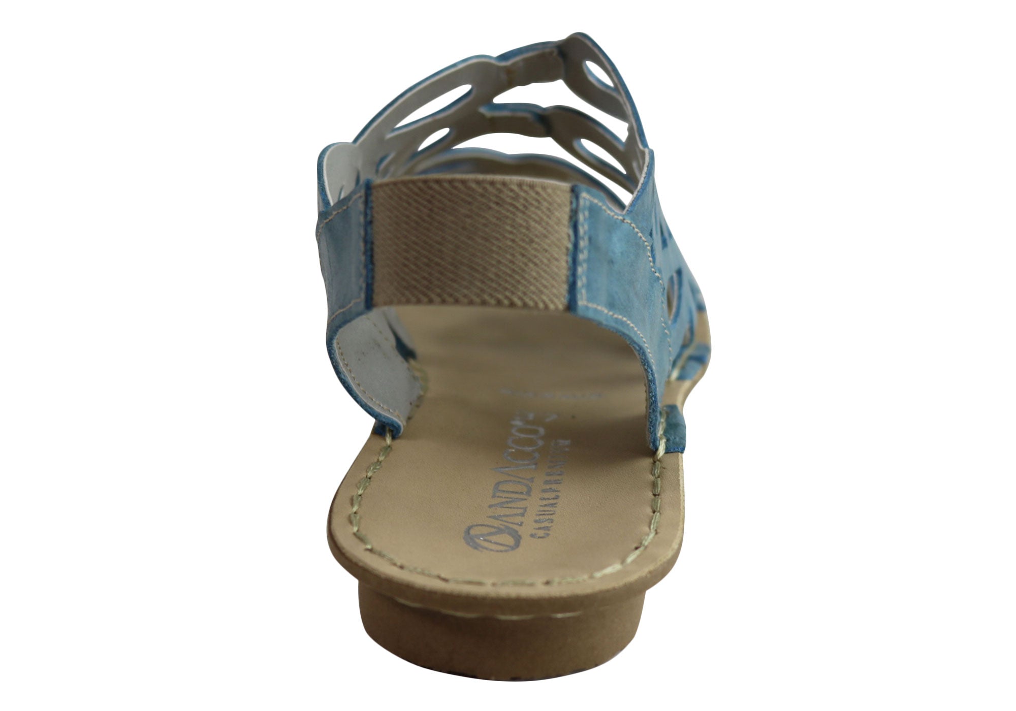 Andacco Desiree Women's Comfortable Flat Leather Sandals - Handmade in Brazil - Perfect for Beach, Vacation & Summer Outfits