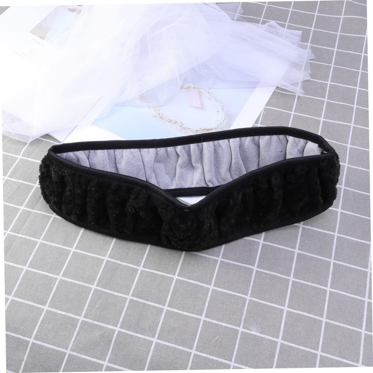 VICASKY Black Elastic Car Steering Wheel Cover 36-38cm (14-15 inches) - Stylish, Non-Slip, Easy to Install for Comfort & Safety - Perfect for Daily Commute, Road Trips & Winter Driving