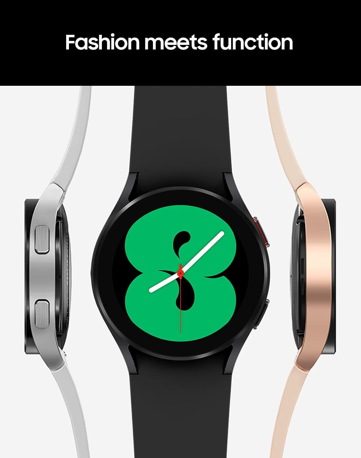 SAMSUNG Galaxy Watch 4 Classic 46mm Smartwatch with Bonus White Band - ECG Monitor, Fitness & Sleep Tracker, GPS, Fall Detection, Bluetooth (US Version, Black) | Perfect for Running, Workouts & Daily Health Monitoring