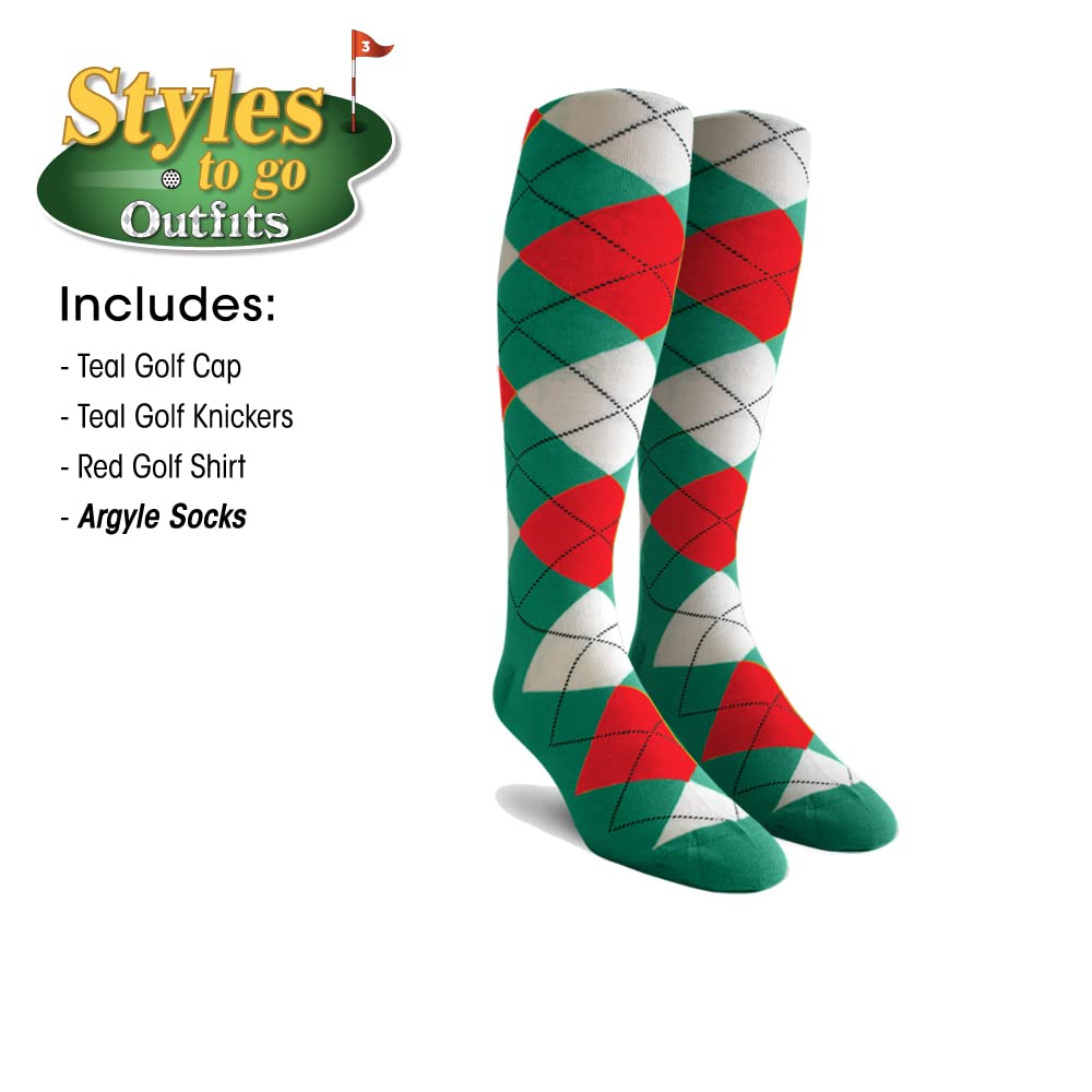 Styles To Go - Men's Complete Golf Outfit Set with Polo Shirt, Cap & Socks | Comfortable & Stylish Golf Attire for Practice & Tournaments