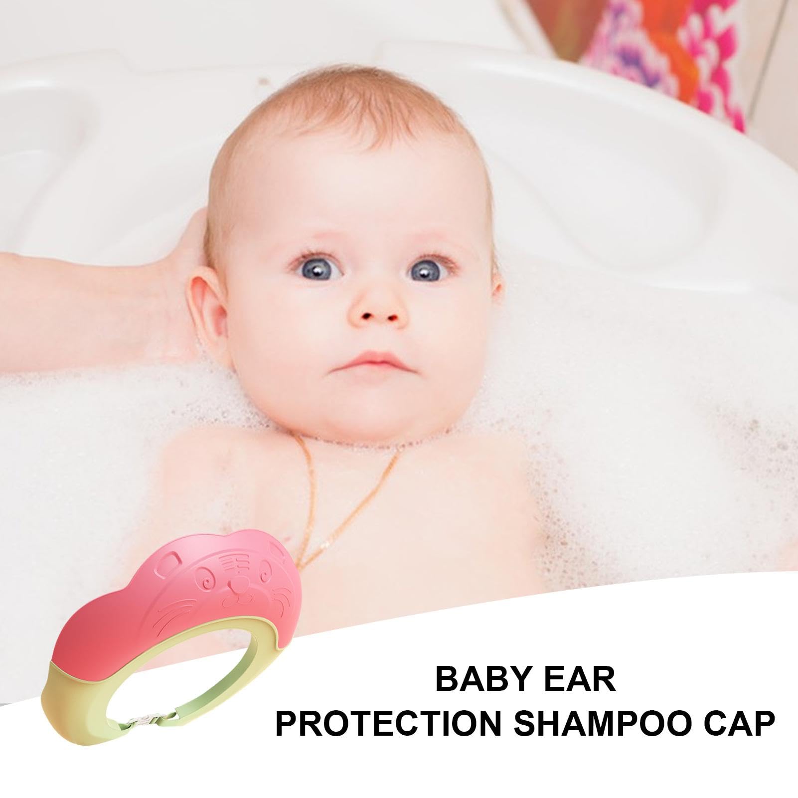 Baby Shower Cap - Soft Bath Head Protector & Hair Washing Guard for Infants & Toddlers | Waterproof Shower Hat for Safe Bath Time & Hair Care