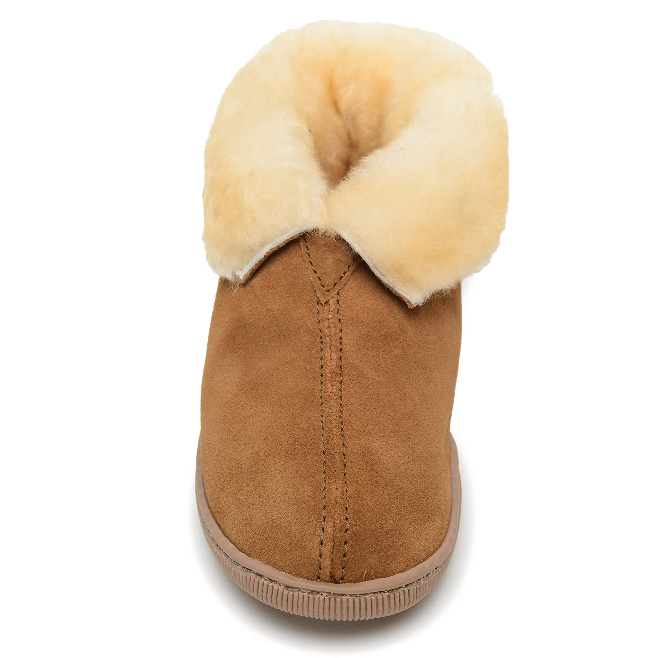 Minnetonka Men's Sheepskin Ankle Boots - Genuine Leather Comfort Shoes for Walking & Casual Wear | Warm Winter Booties for Outdoor Activities & Everyday Fashion