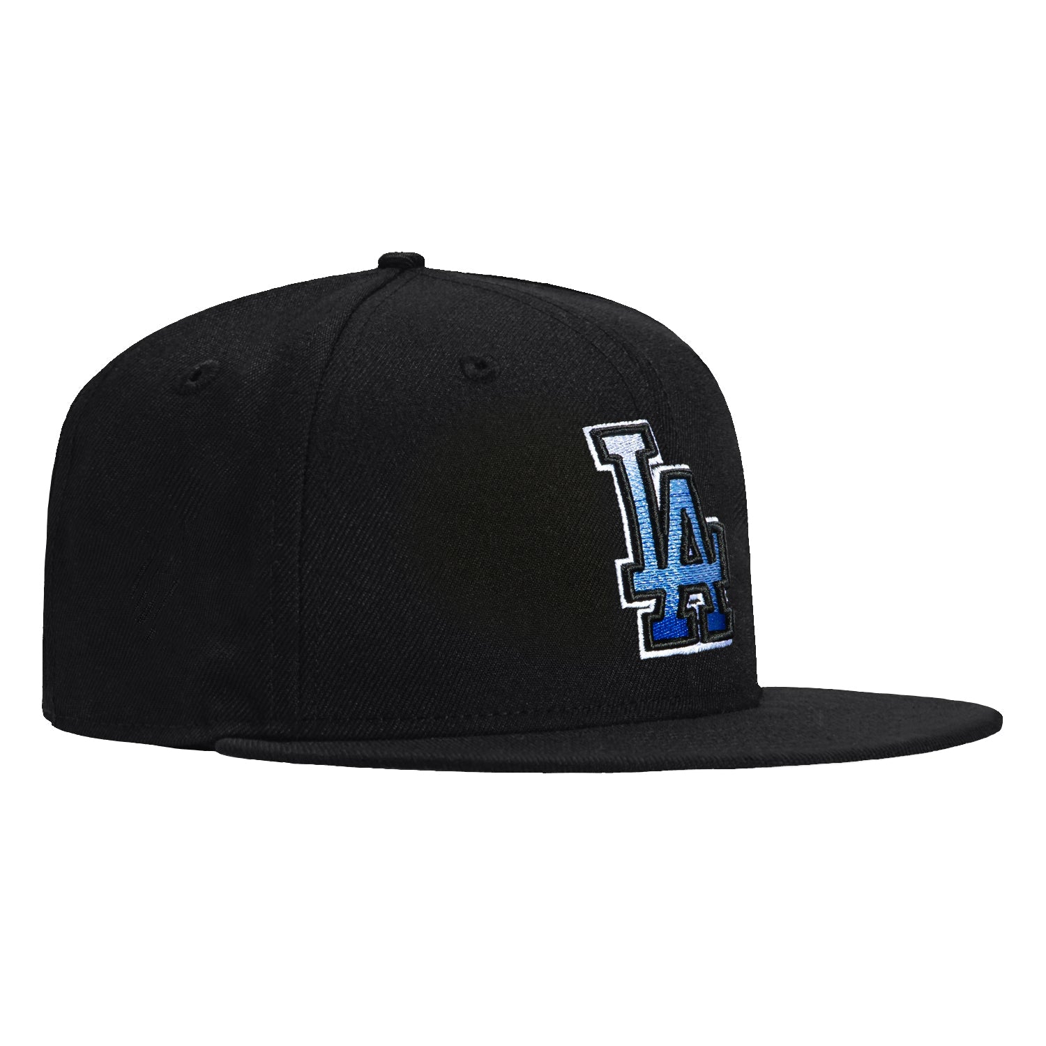 New Era 59Fifty Gradient Logo Los Angeles Dodgers Baseball Cap - Black Adjustable Snapback Hat for Men & Women | Perfect for Baseball Games, Streetwear Fashion & Sports Fans