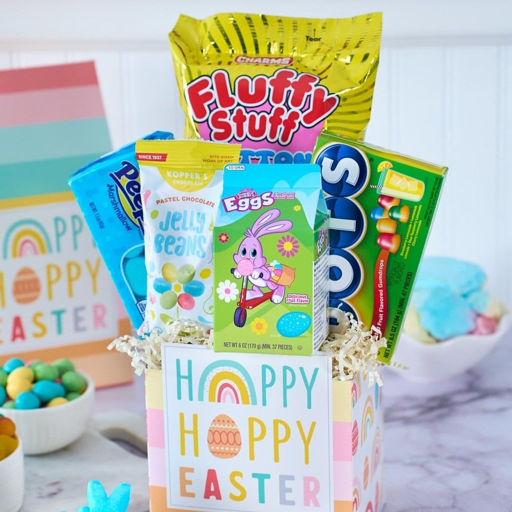 Premium Easter Candy Gift Box - Assorted Chocolates & Treats by GourmetGiftBaskets.com - Perfect for Easter Celebrations, Party Favors & Holiday Gifting