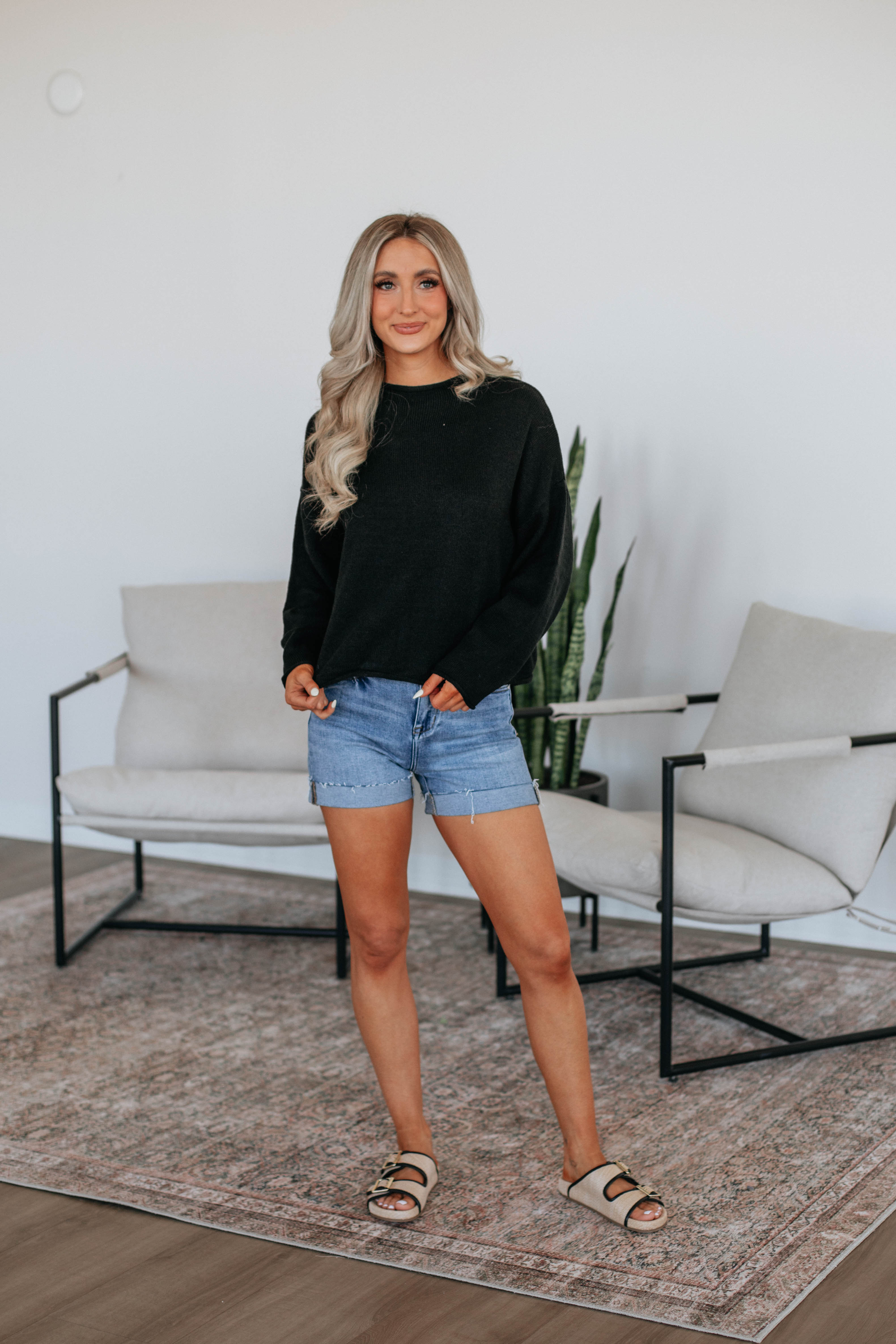 Premium Black Cedric Sweater for Men & Women - Soft & Stylish Knit Pullover for Casual Wear, Office & Fall Fashion