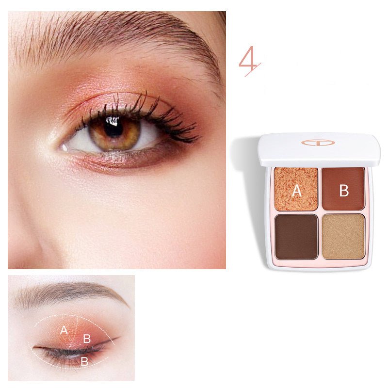 O.TWO.O 4-Color Morocco Eyeshadow Palette - Long Lasting Pigmented Makeup for Day & Night Looks, Party & Wedding Makeup Essentials