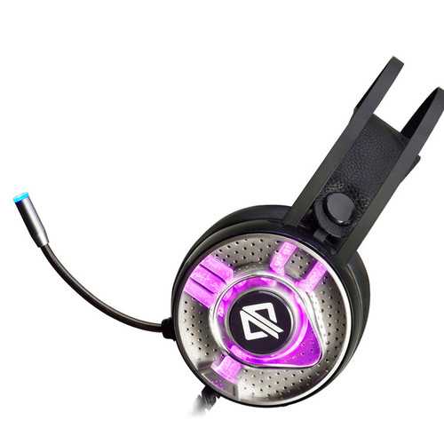 AJazz AX360 Wired Gaming Headset with 3.5mm Audio Jack & USB - Noise Canceling Mic & Over-Ear Headphones for PC, PS4, Xbox, Streaming & Online Classes