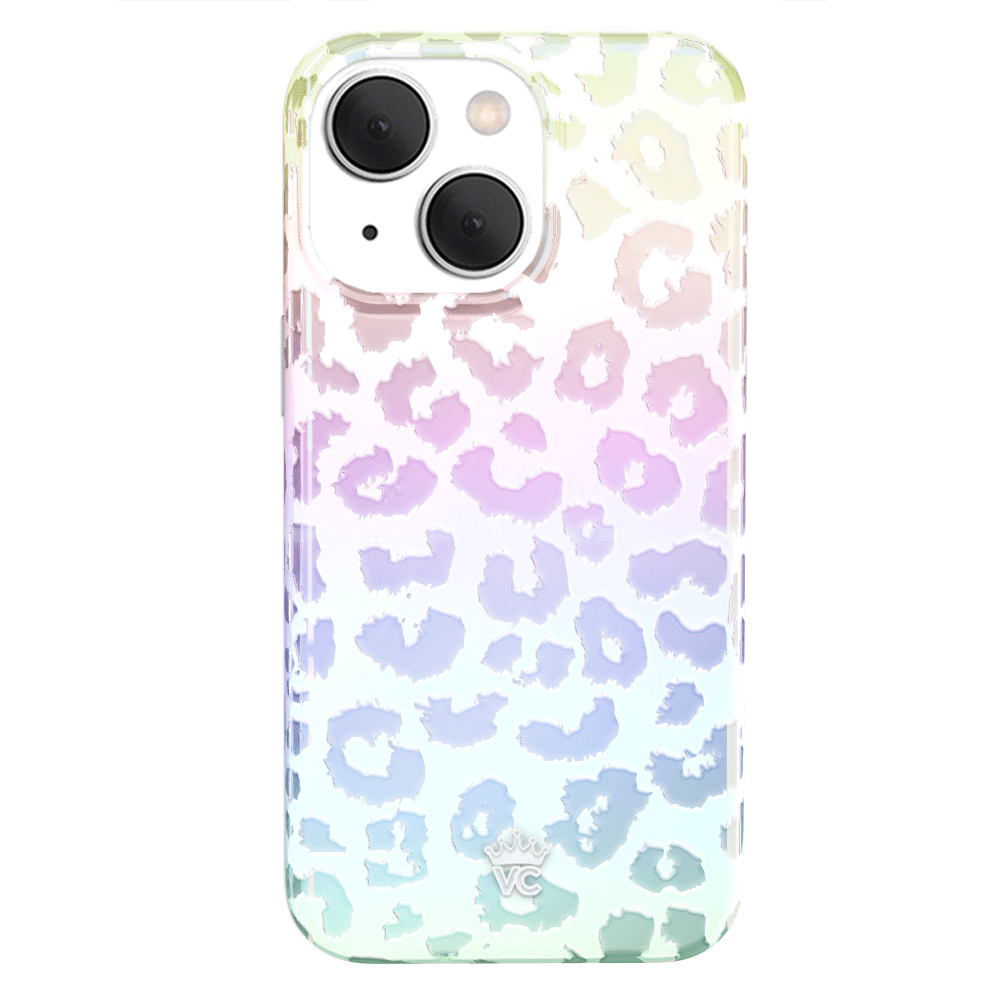 White Opal Leopard Print iPhone Case - Stylish Protective Cover for iPhone 13/14/15 Pro Max - Perfect for Fashion Lovers & Trendy Accessories