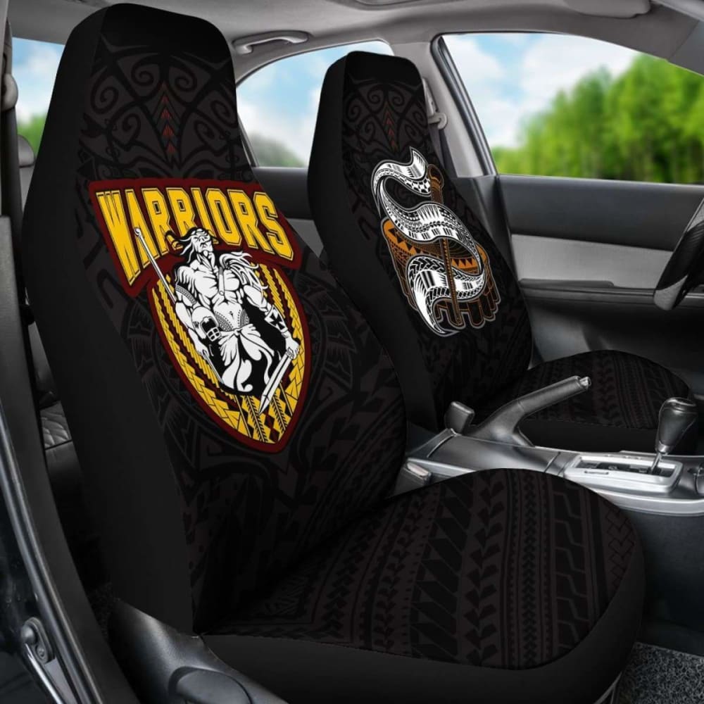 Premium American Samoa Polynesian Car Seat Covers - Tafuna Warriors Design 105905 | Durable & Stylish for SUVs, Trucks & Sedans | Perfect for Travel, Commuting & Cultural Pride