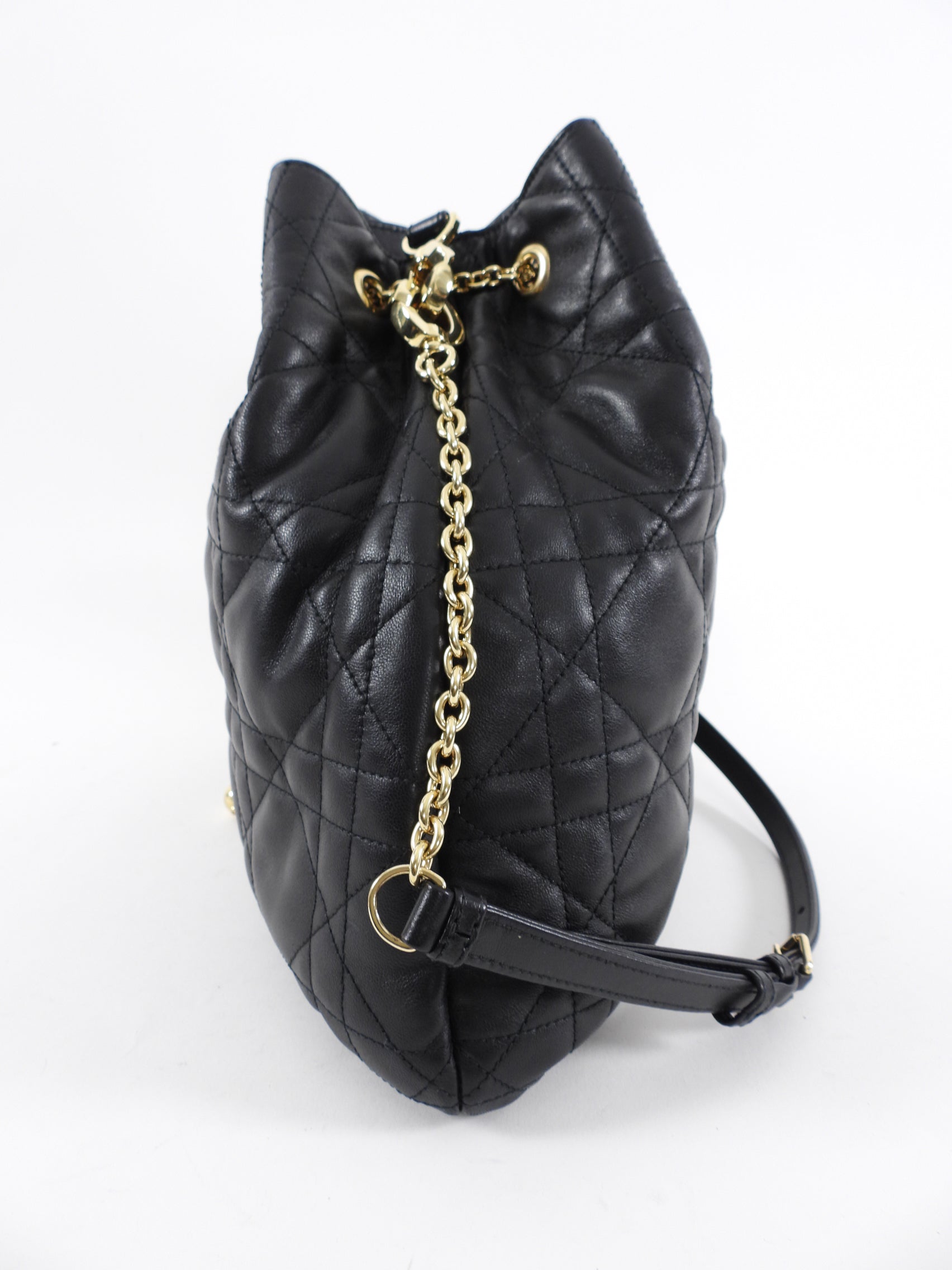 Christian Dior Large Ammi Suple Macrocannage Drawstring Bag - Luxury Designer Tote for Women | Perfect for Work, Travel & Evening Events