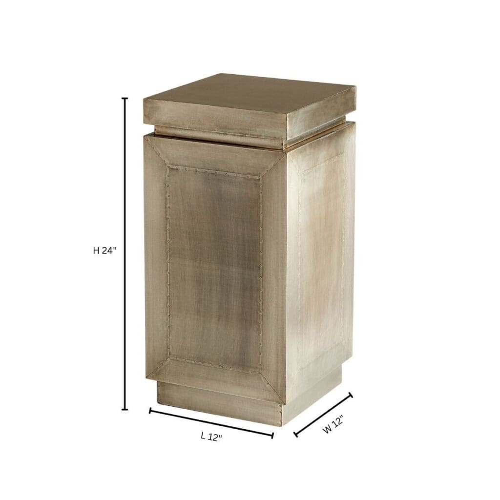 Cyan Design 11609 Anatolia Pedestal - Antique White Small Vase for Home Decor, Wedding Centerpiece & Tabletop Display