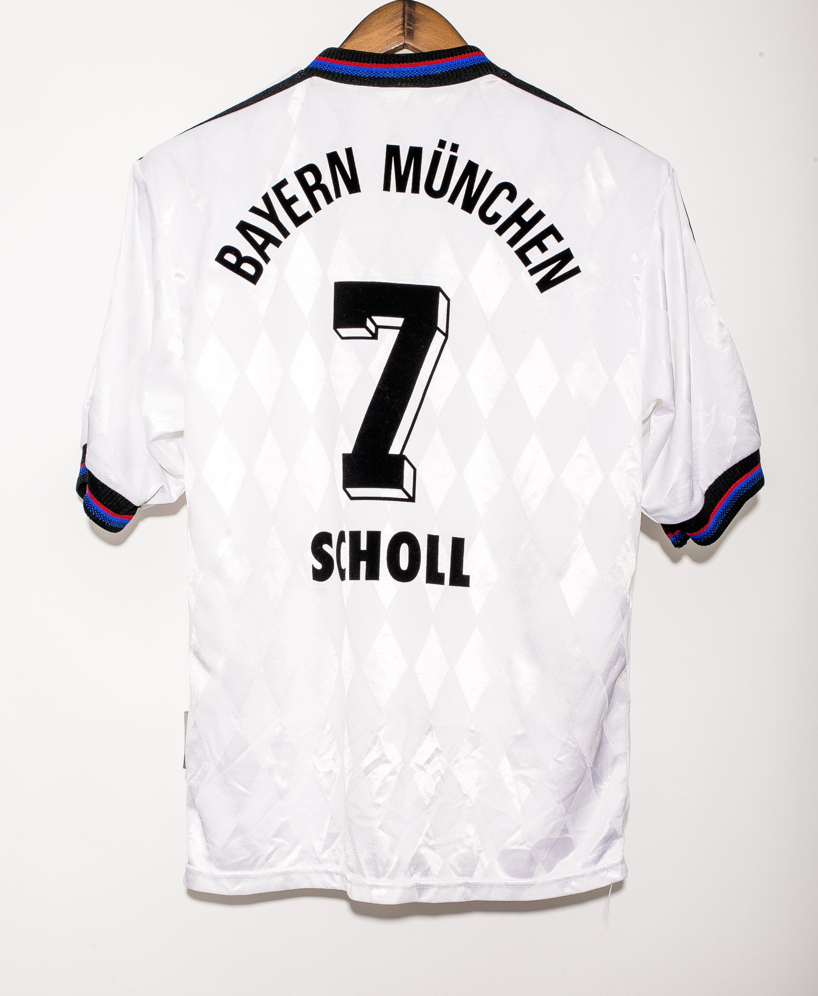 1996 Bayern Munich Scholl Away Jersey Size S - Vintage Football Shirt for Fans & Collectors - Perfect for Matchdays, Gifts & Retro Sports Fashion
