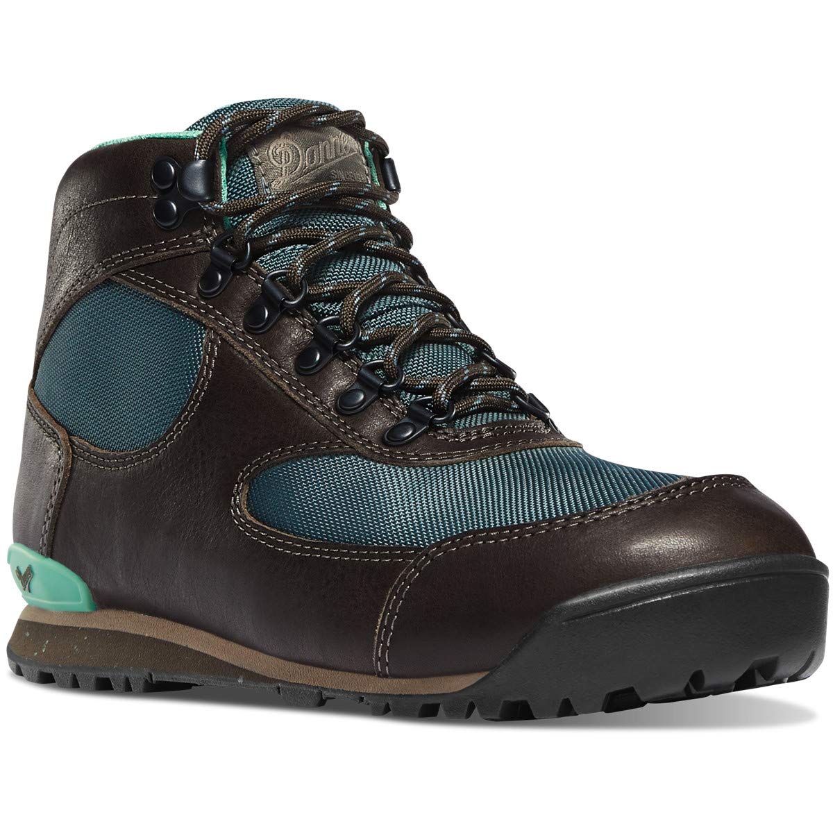 Danner Women's Jag Distressed Brown/Deep Teal Hiking Boots - Waterproof Outdoor Boots for Women, Lightweight Hiking Shoes with Ankle Support - Perfect for Trail Hiking, Camping & Outdoor Adventures