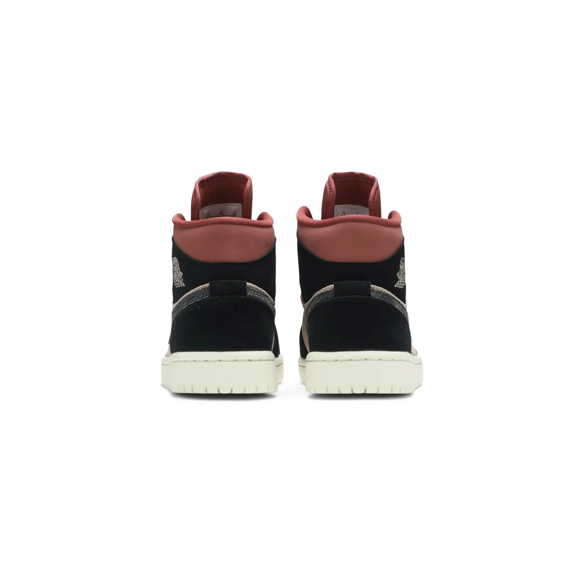 Air Jordan 1 Mid W 'Burgundy Dusty Pink' Women's Basketball Shoes - Stylish Sneakers for Casual Wear, Gym & Street Fashion