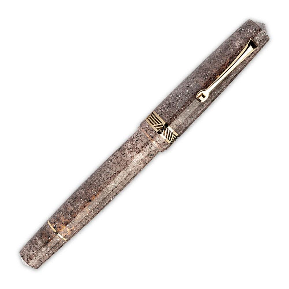 Leonardo Fountain Pen Momento Magico - Premium Stainless Steel Luxury Pen with Sea Sand Finish | Perfect for Business Signatures, Journaling & Gift Giving