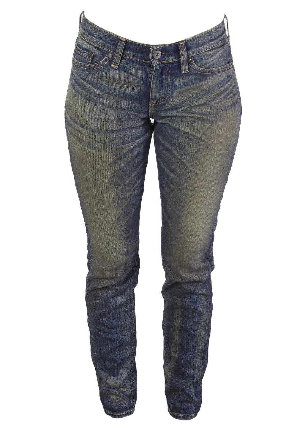 Simon Miller Women's Vintage Indigo Skinny Jeans - High Waist Stretch Denim Pants for Casual Wear & Everyday Outfits