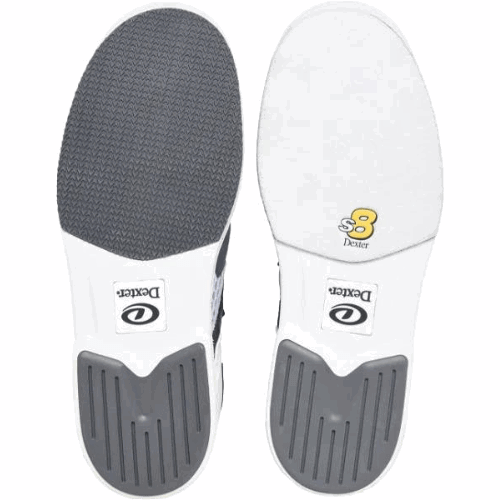 Dexter Men's DexLite Pro BOA White/Grey Right-Hand Bowling Shoes Wide - Comfortable & Durable for Competitive & League Bowling