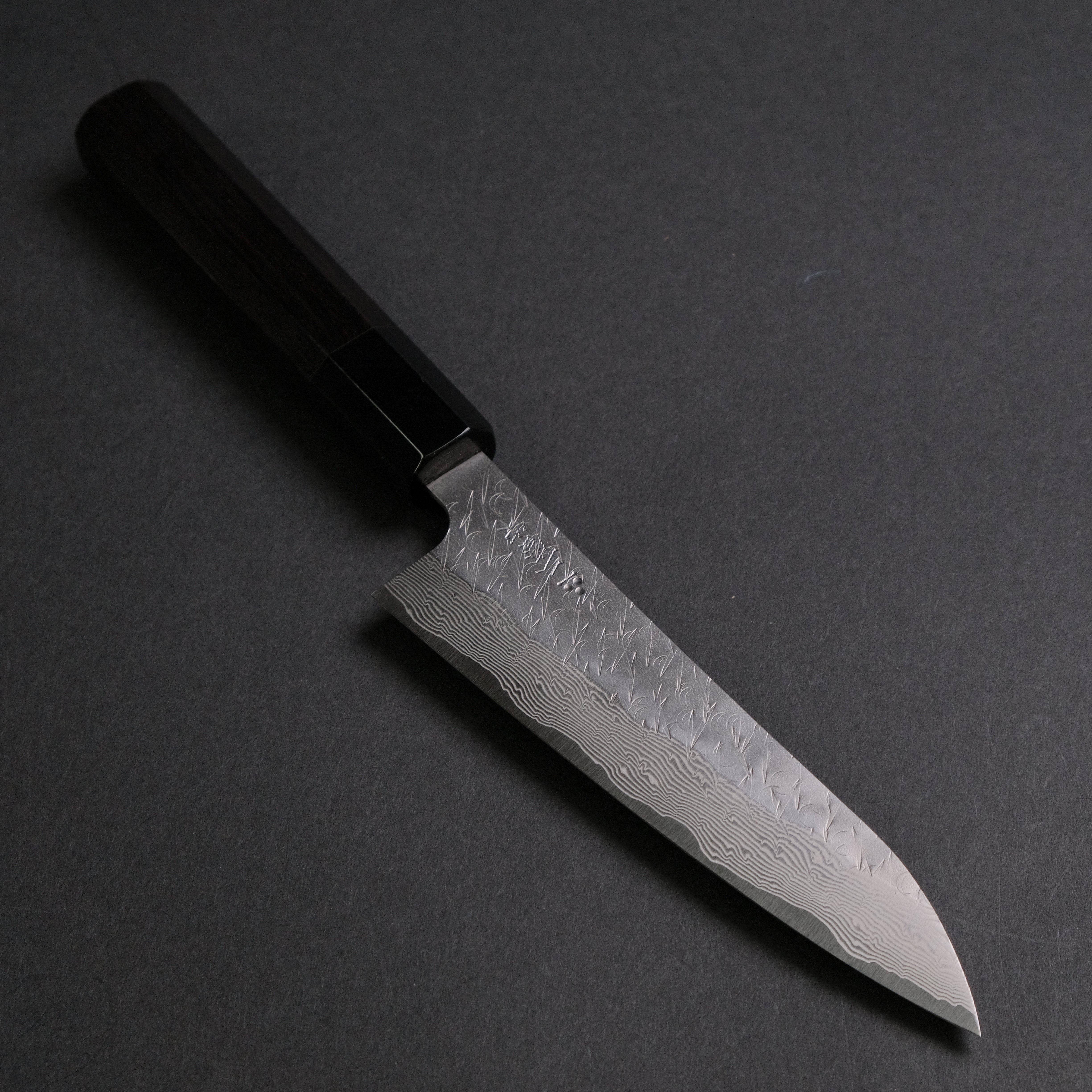 Nigara SG STRIX 150mm Petty Knife with Ebony Handle - Perfect for Precision Slicing, Dicing & Garnishing in Home Kitchens & Professional Cooking