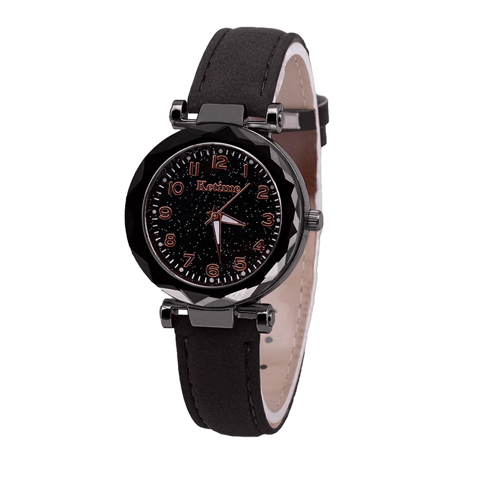Men's & Women's Digital Wrist Watch with Luminous Starry Sky Design - Waterproof Quartz Watch with Interchangeable Straps for Casual, Business & Outdoor Activities