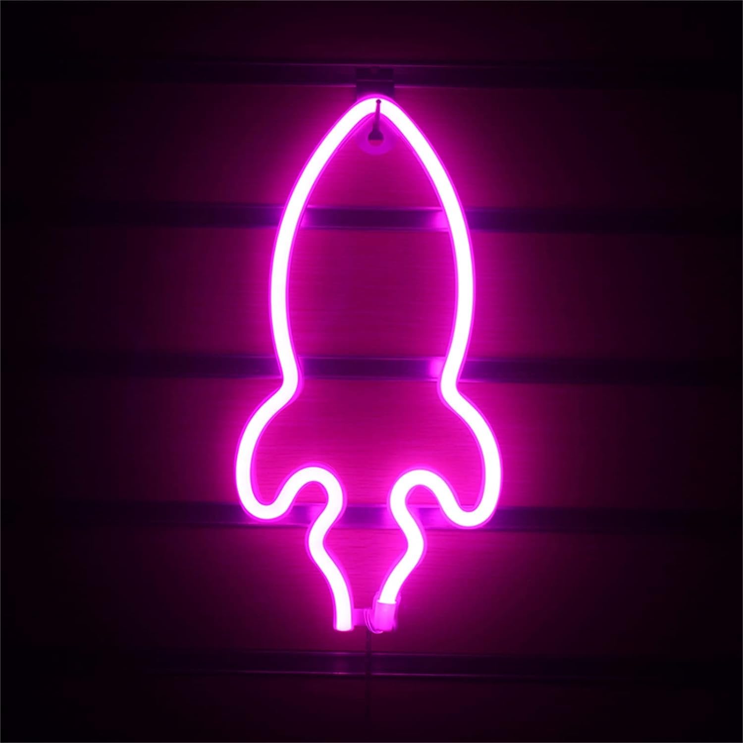 USB/Battery Powered LED Neon Table Lamp - 29X14cm Dimmable Light for Bedroom, Home, Party & Wedding Decor - Perfect Christmas Gift for Teens & Adults