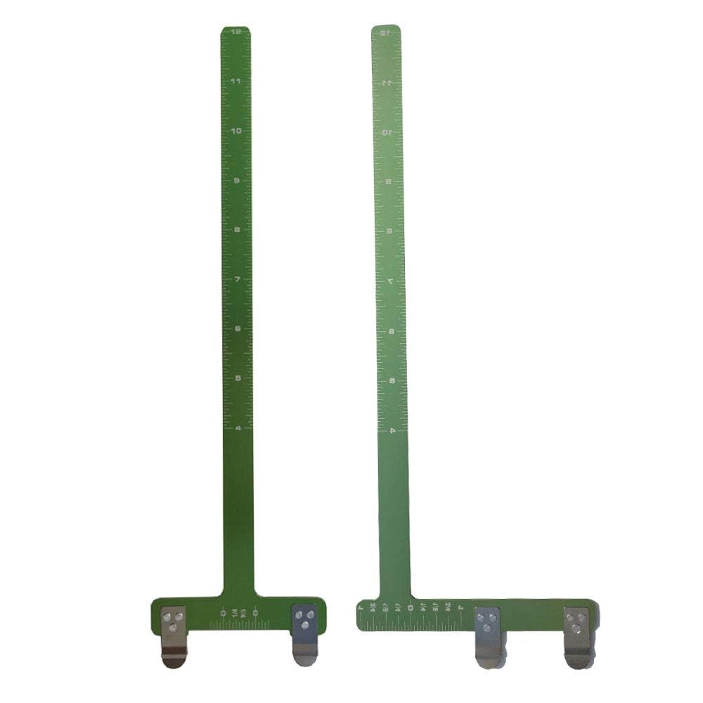 SHARROW Archery 12 Inch Bow Square T Ruler - Precision Measurement Tool for Compound & Recurve Bows (Green, T-Type) | Perfect for Bow Tuning, String Alignment & Arrow Rest Setup