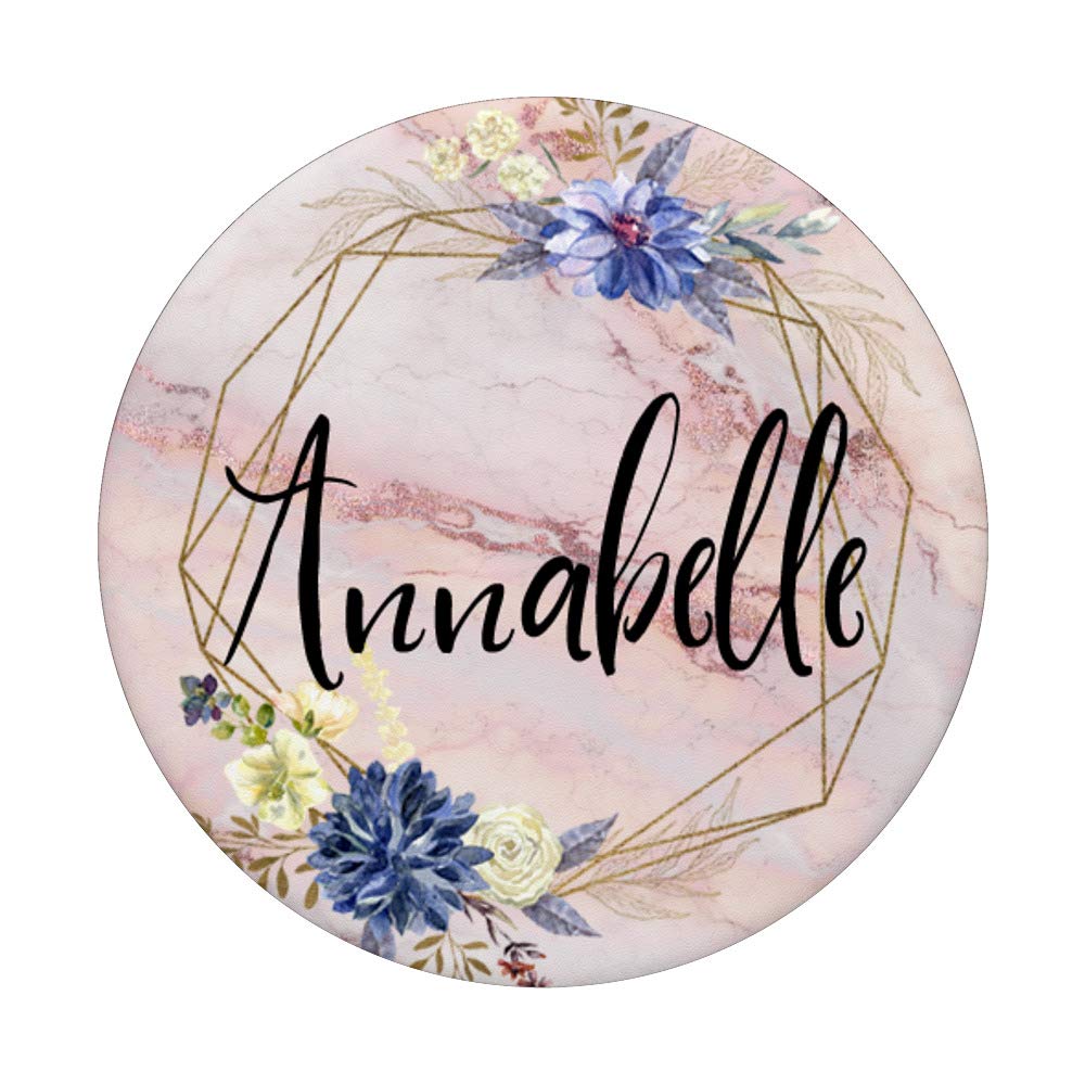 Annabelle Name on Flowers Rose Pink Pattern - Personalized Floral Design for Home Decor, Gifts, and Special Occasions