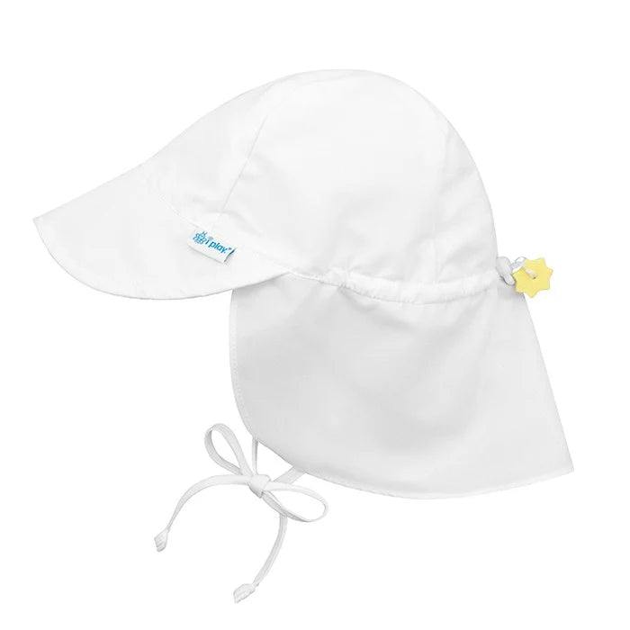Green Sprouts UPF 50+ Baby Sun Protection Hat for Newborn to 4T - Soft Flap Play Hat for Outdoor Activities, Beach, Park & Summer Adventures
