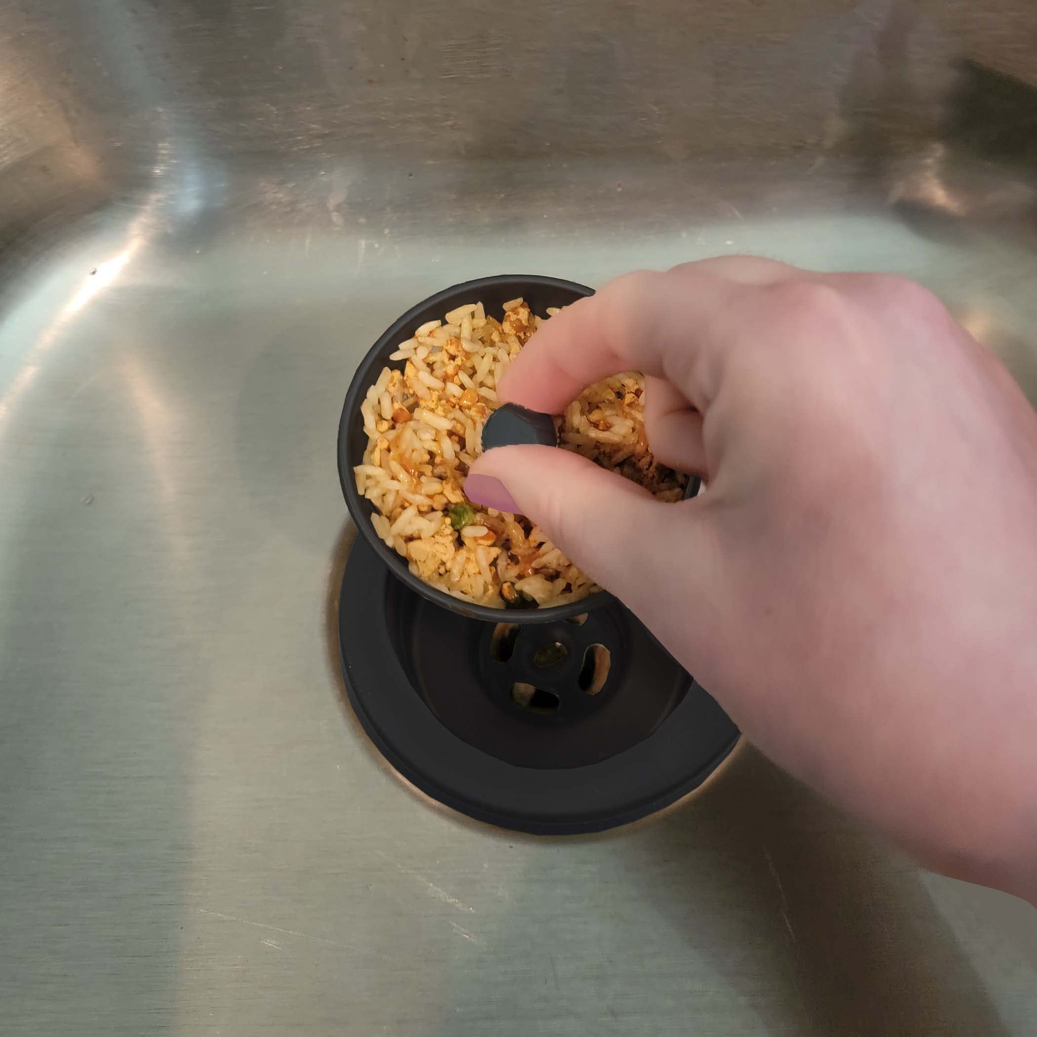 Danco 11090 Matte Black Sink Drain Strainer - Universal Fit for Kitchen & Bathroom Sinks | Prevents Clogs & Protects Pipes
