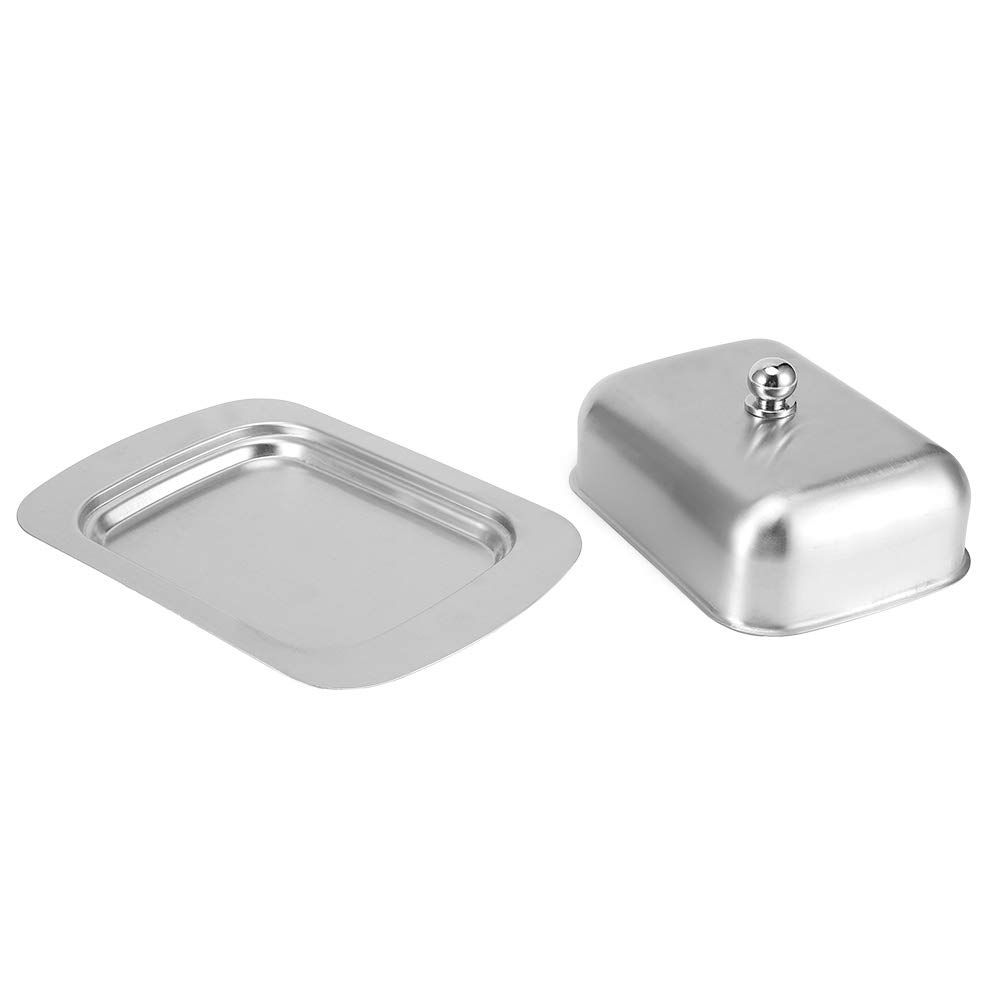 Stainless Steel Butter Dish with Lid - Airtight Butter Container for Kitchen & Restaurant Use - Perfect for Home, Dining, and Food Storage