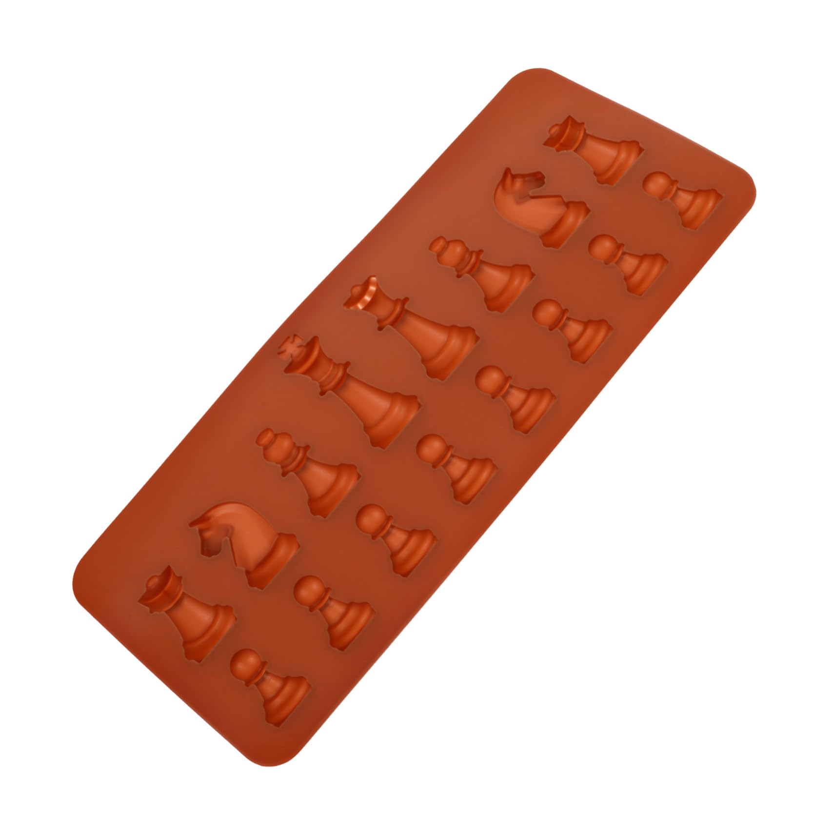 16-Piece Silicone Chess Molds for Resin, Chocolate, Soap, Baking - 3D Chess Shape Ice Cube & Cake Molds - Perfect for DIY Crafts, Party Decor, and Unique Gifts