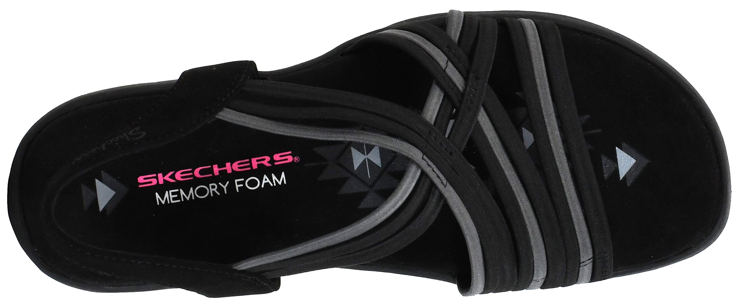 Skechers Women's Reggae Slim Simply Stretch Sport Sandals - Comfortable & Lightweight Walking Shoes for Women - Perfect for Beach, Travel & Casual Wear