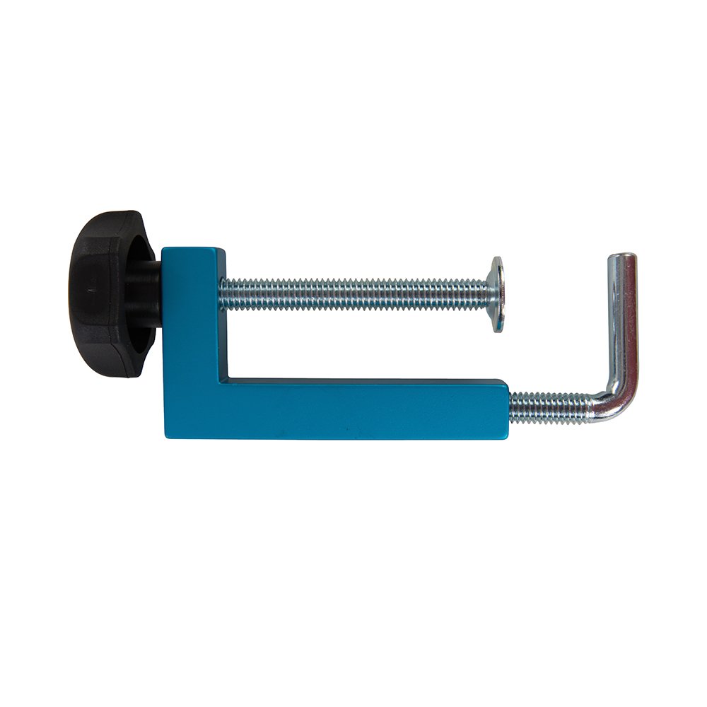 Rockler 433225 Universal Fence Clamps 2-Pack, Blue - Heavy Duty Clamping Solution for Woodworking, DIY Projects & Workshop Use