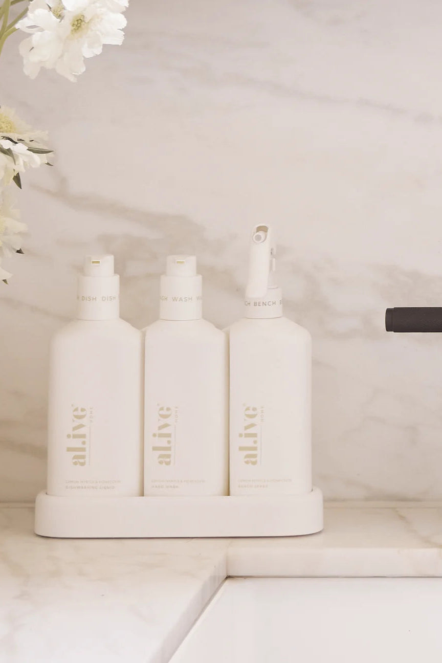 Lemon Myrtle & Honeydew Scented Kitchen Trio Set with Towel - Perfect for Spa Retreat Gifts, Home Relaxation & Aromatherapy