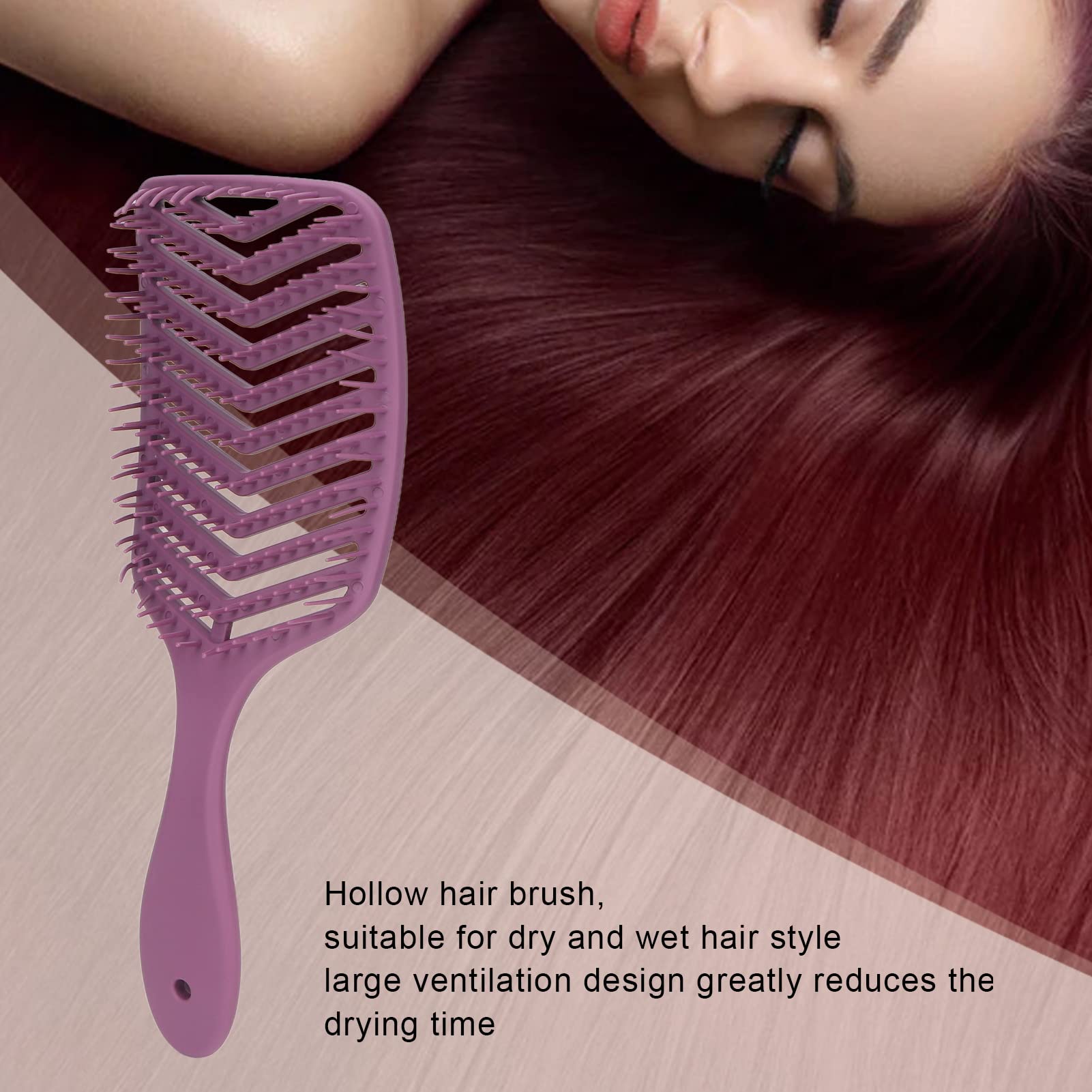 4Pcs Massage Hair Brush Set - Hollow Design Styling Comb for Wet & Dry Hair - Salon & Home Use for Relaxing Scalp Massage & Detangling