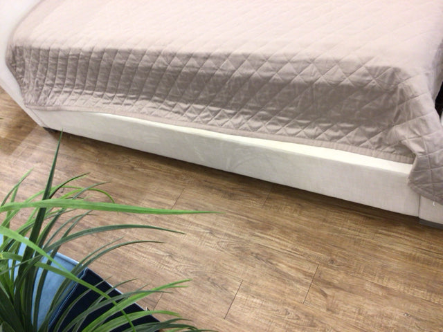 RH Modena Fabric Panel Platform King Bed - Slightly Discolored/Soiled (AS IS) | Luxury Bedroom Furniture for Modern Homes