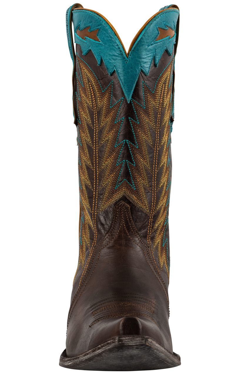 Old Gringo Women's Yucatan Gallegos Western Cowgirl Boots - Brass Toe & Heel - Handcrafted Leather Riding Boots for Country Dancing, Rodeo & Casual Wear