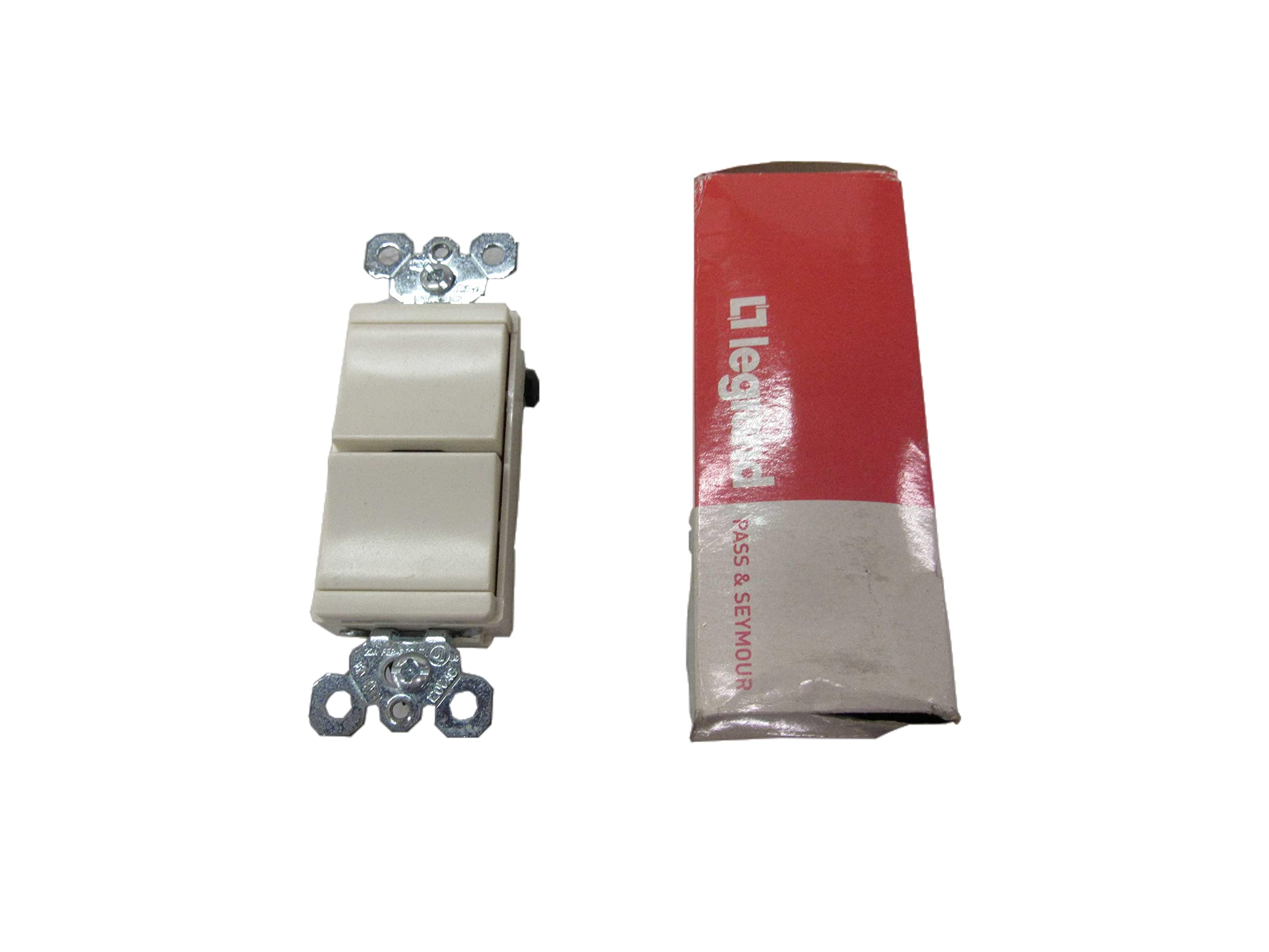 TradeMaster 15A 120V Light Almond Decorator Switch - Single Pole & 3-Way Combo for Home, Office & Commercial Lighting Control
