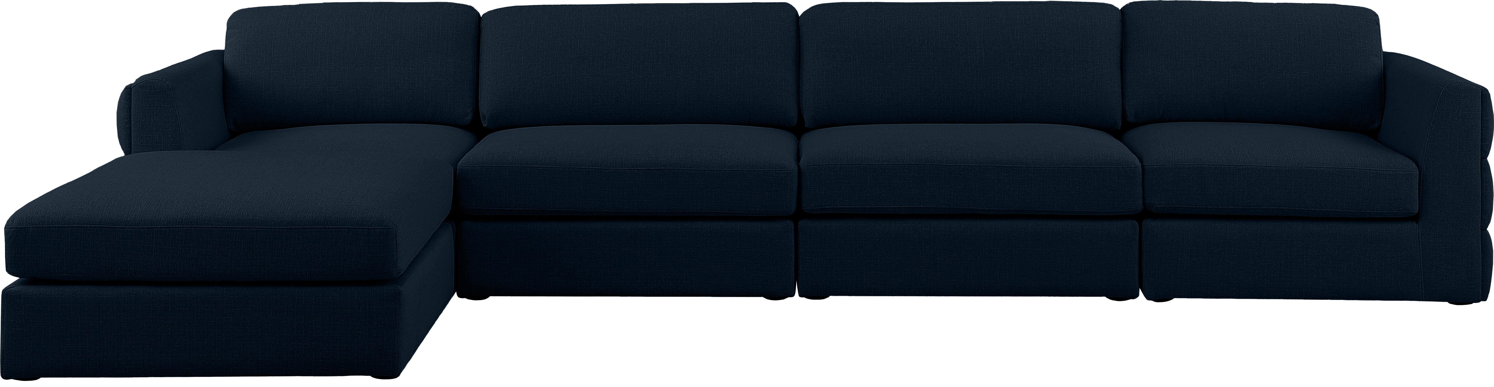 Beckham Durable Linen Textured Fabric Modular Sectional Sofa - Modern Living Room Furniture for Home Theater, Family Gatherings & Cozy Relaxation