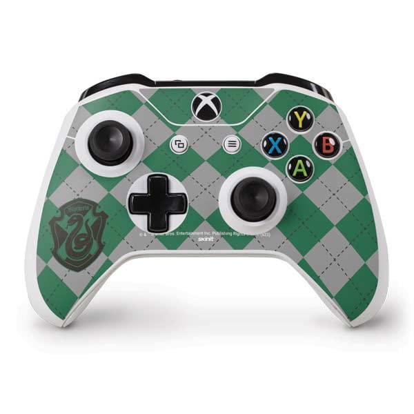 Officially Licensed Warner Bros Slytherin Crest Gaming Skin Decal for Xbox One S Controller - Premium Vinyl Sticker for Gamers & Harry Potter Fans - Perfect for Gaming Setups, Themed Rooms & Gift Giving