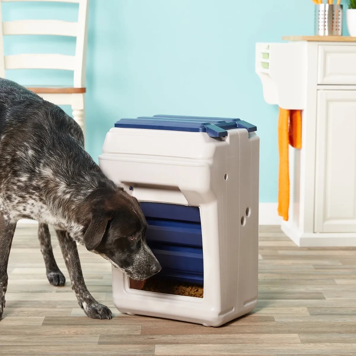 Automatic Pet Food Dispenser - Bergan Auto Dine - Perfect for Cats & Dogs - Smart Feeding Solution for Home & Travel