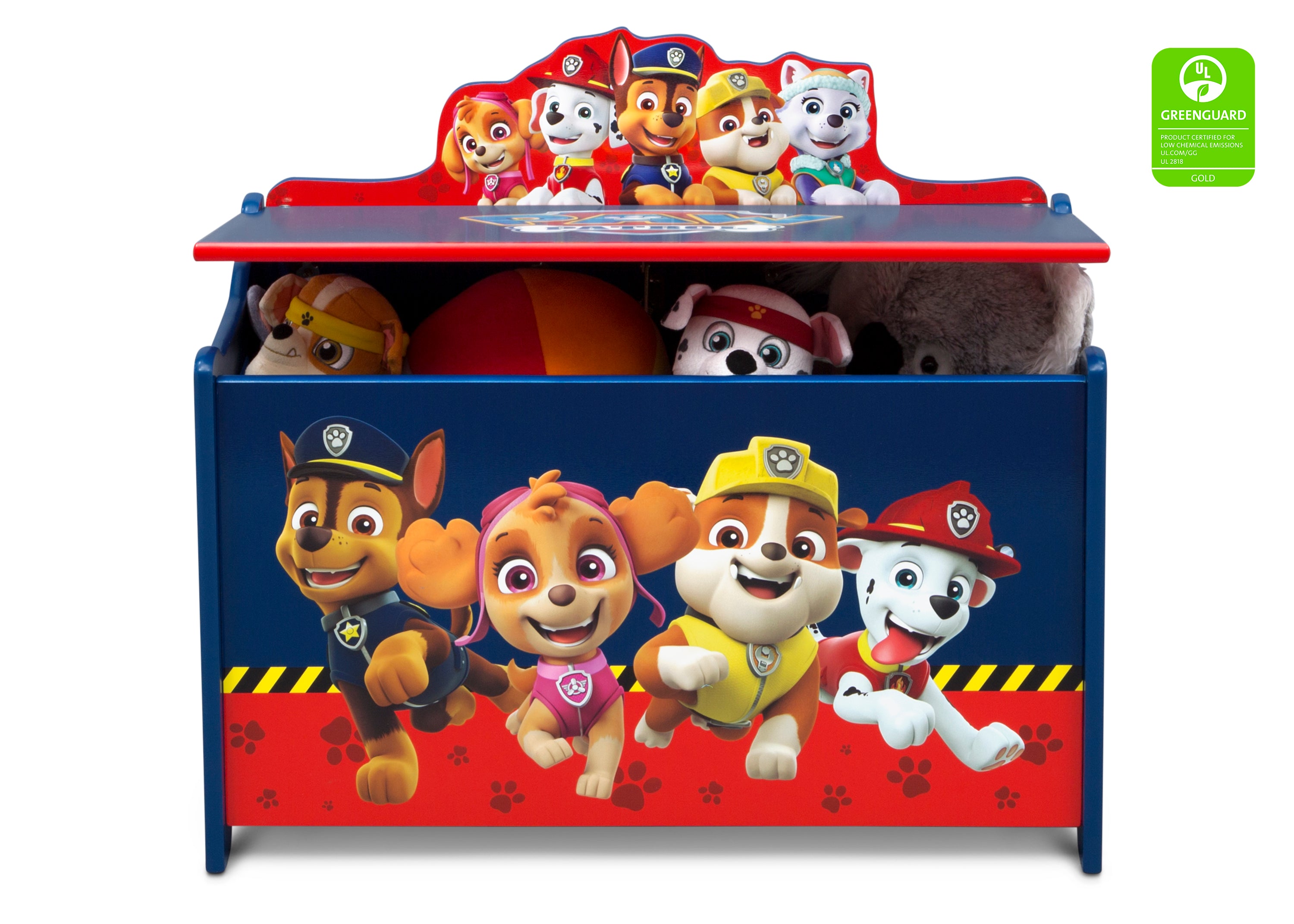PAW Patrol Deluxe Toy Box - Kids Storage Organizer for Toys, Books & Games | Perfect for Bedroom, Playroom & Nursery Organization